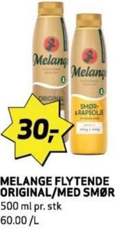 Bunnpris MELANGE FLYTENDE ORIGINAL/MED SMØR tilbud