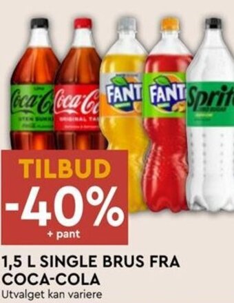 Coop Mega 1,5 L SINGLE BRUS FRA COCA-COLA tilbud