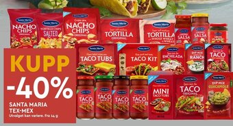 Coop Mega SANTA MARIA TEX-MEX tilbud