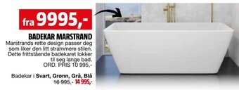 Bauhaus BADEKAR MARSTRAND tilbud
