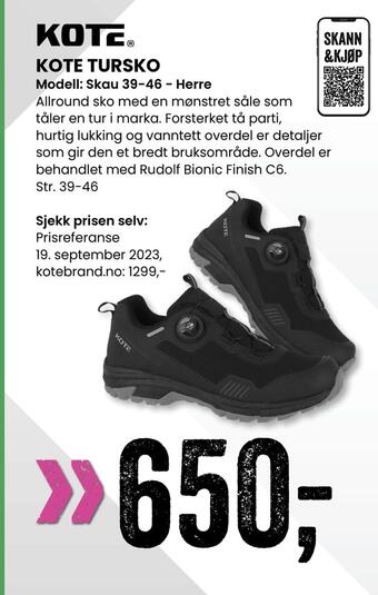 Sport Outlet Kote tursko tilbud