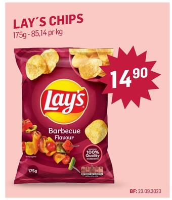 Holdbart Lay's chips tilbud