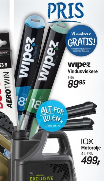 Thansen Vindusviskere tilbud