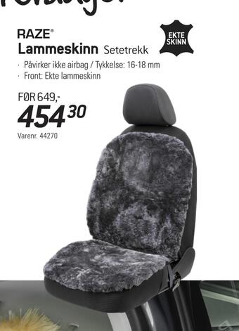 Thansen Lammeskinn tilbud