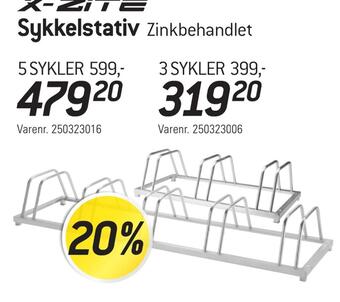 Thansen Sykkelstativ tilbud