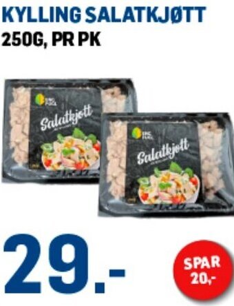 Price Lagerbutikk KYLLING SALATKJØTT 250G, PR PK tilbud