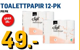Price Lagerbutikk TOALETTPAPIR 12-PK tilbud