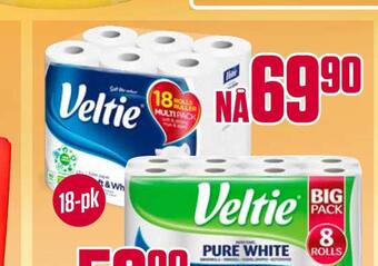 Europris Veltie papir tilbud