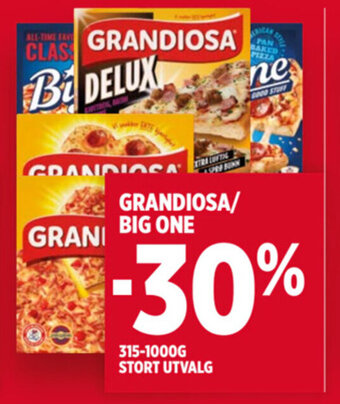 Meny GRANDIOSA/ BIG ONE tilbud