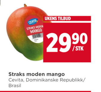 Meny Straks moden mango tilbud