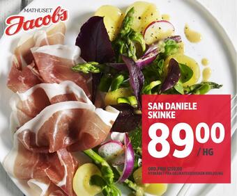 Jacobs San daniele skinke tilbud