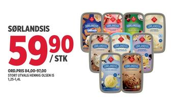 Jacobs Sørlandsis tilbud