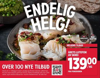 Meny Ukjent lutefisk tilbud