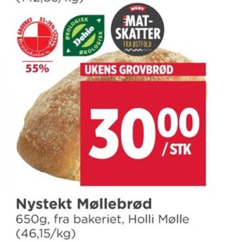 Meny Holli mølle brød tilbud