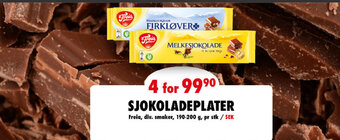 SJOKOLADEPLATER Freia