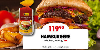 MaxiMat Svinesund HAMBURGERE Tulip tilbud