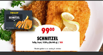 MaxiMat Svinesund SCHNITZEL Tulip tilbud
