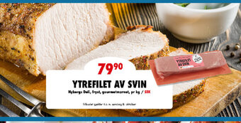 Nordby Supermarket YTREFILET AV SVIN tilbud