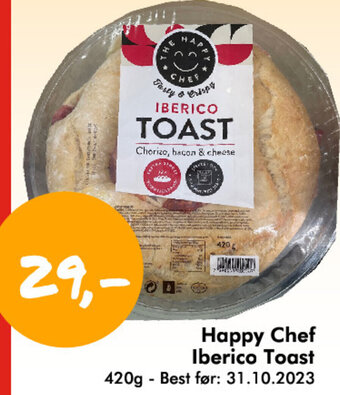 Havaristen Happy Chef Iberico Toast tilbud