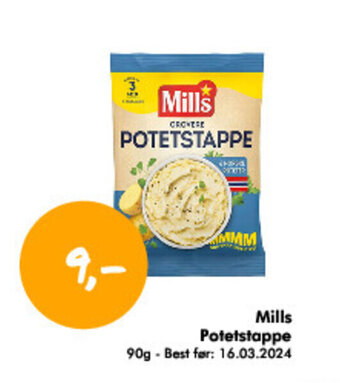 Havaristen Mills Potetstappe tilbud