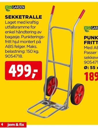 jem & fix Sekketralle tilbud