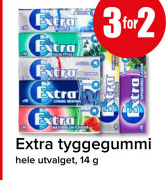 Spar Extra tyggegummi tilbud