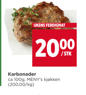 Meny Karbonader tilbud