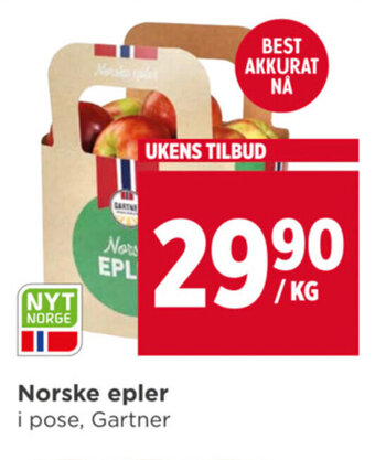 Meny Norske epler tilbud