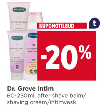 Meny Dr. Greve intim tilbud