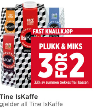 Meny Tine IsKaffe tilbud