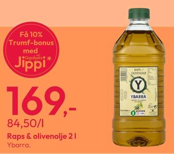 Gigaboks Raps & olivenolje 2 l tilbud