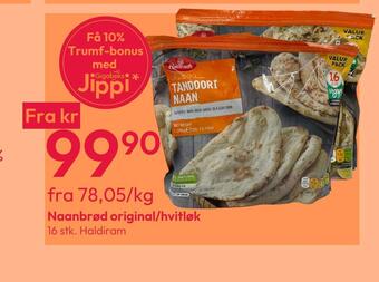 Gigaboks Naanbrød original/hvitløk tilbud