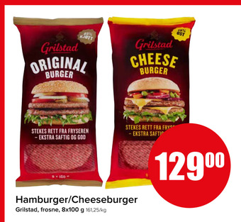 Spar Hamburger/cheeseburger tilbud