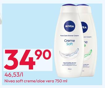 Gigaboks Nivea soft creme/aloe vera 750 ml tilbud