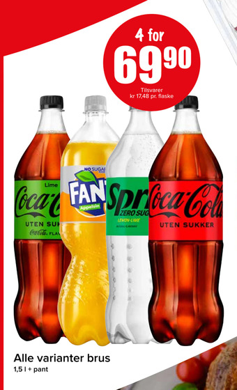 Spar Alle varianter brus tilbud