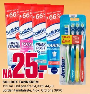 Europris Solidox tannkrem tilbud