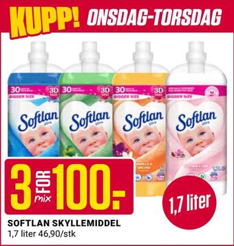 Europris Softlan skyllemiddel tilbud