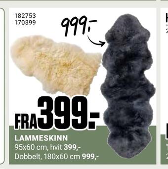 Europris Lammeskinn tilbud