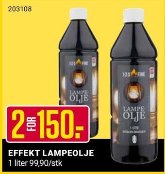 Europris Effekt lampeolje tilbud