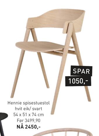 Kid Interiør Hennie spisestuestol tilbud