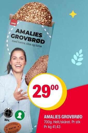 Coop Extra AMALIES GROVBRØD tilbud