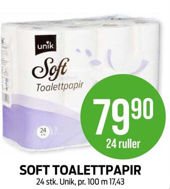 Kiwi SOFT TOALETTPAPIR 24 stk. Unik tilbud