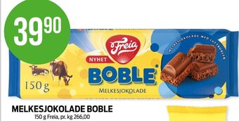 Kiwi MELKESJOKOLADE BOBLE 150 g Freia tilbud