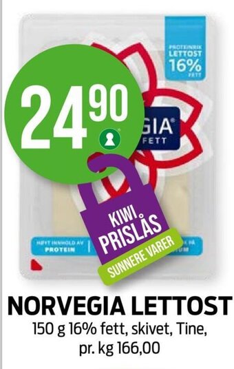 Kiwi NORVEGIA LETTOST tilbud