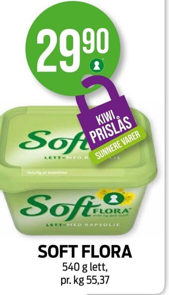 Kiwi SOFT FLORA 540 g lett tilbud