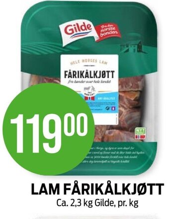 Kiwi LAM FÅRIKÅLKJØTT Ca. 2,3 kg Gilde tilbud
