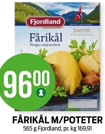 Kiwi FÅRIKÅL M/POTETER 565 g Fjordland tilbud