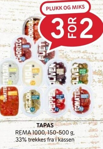 Rema 1000 TAPAS tilbud