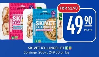Rema 1000 SKIVET KYLLINGFILET Solvinge tilbud