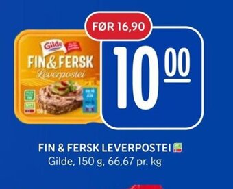 Rema 1000 FIN & FERSK LEVERPOSTEI Gilde tilbud